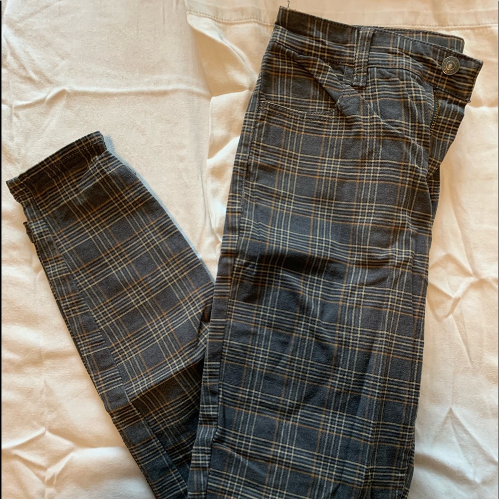American Eagle Plaid Jegging